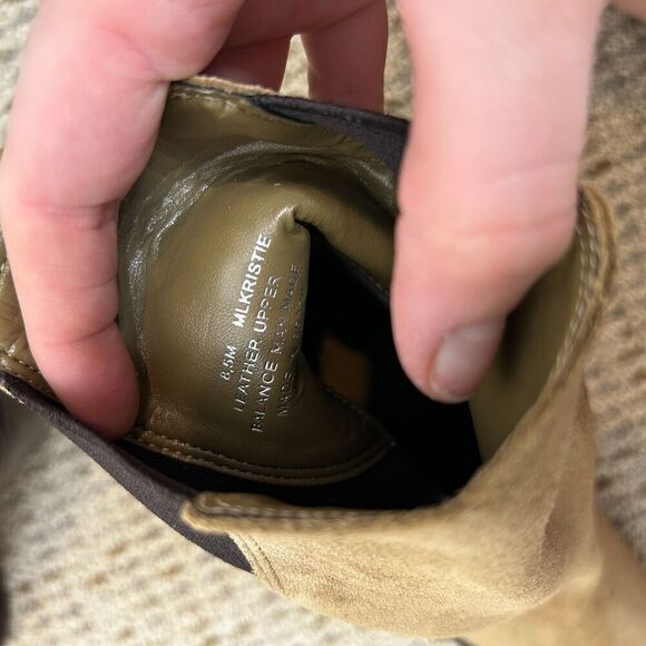 NEW Marc Fisher LTD Kristie Heeled Boots Brown Suede Women's Size 8.5 M - Picture 4 of 10